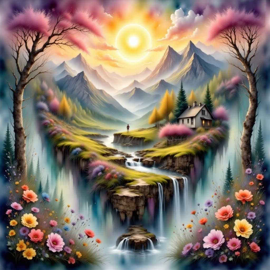 Envelop Unfolds a Majestic Mountain Landscape