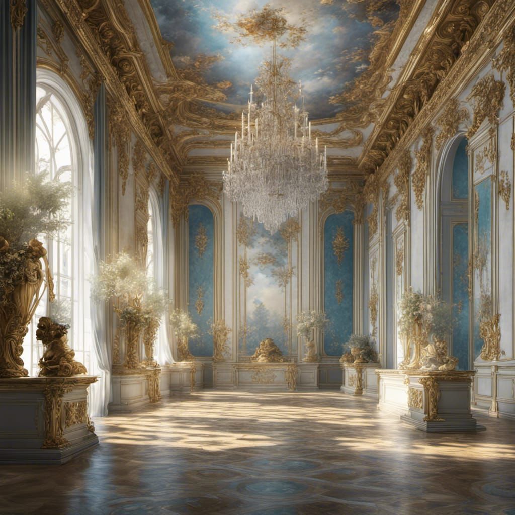 Palace of Versailles 1688 8k resolution concept art by Greg ...