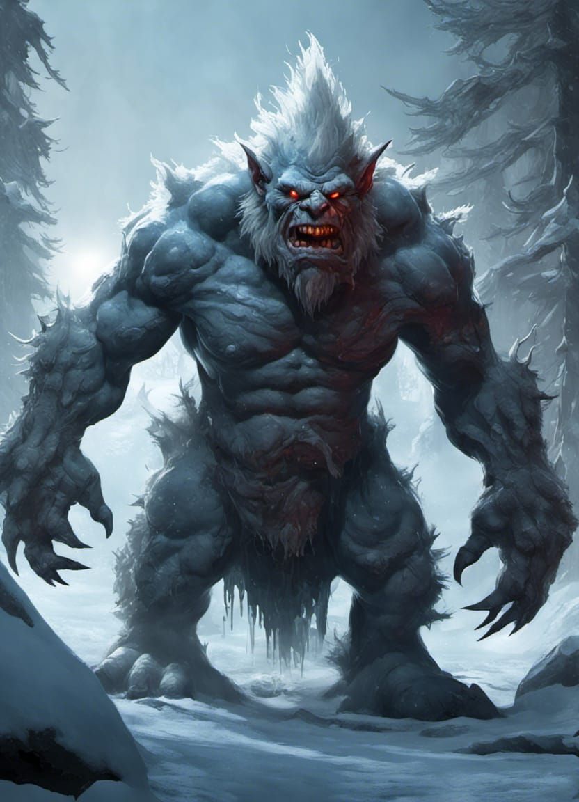 Frost Troll - AI Generated Artwork - NightCafe Creator