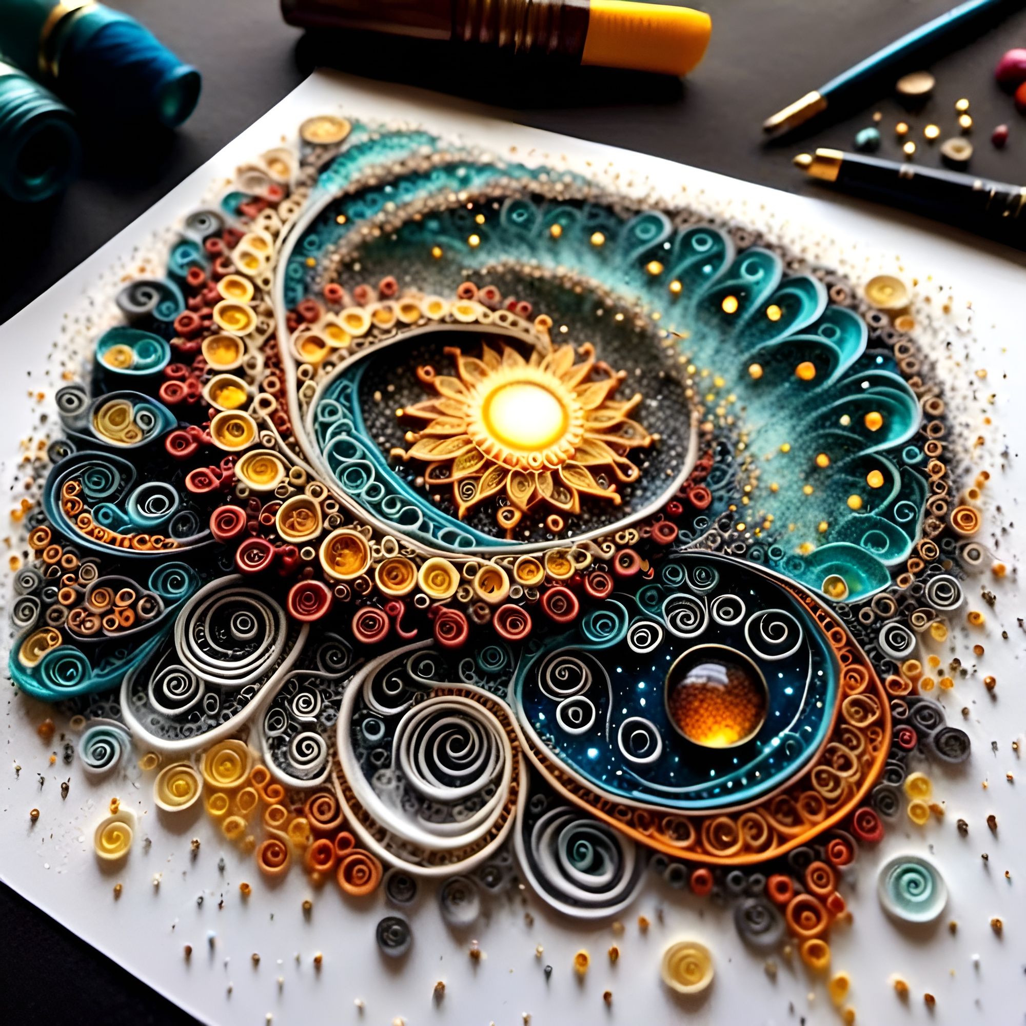 3D Zentangle! - AI Generated Artwork - NightCafe Creator