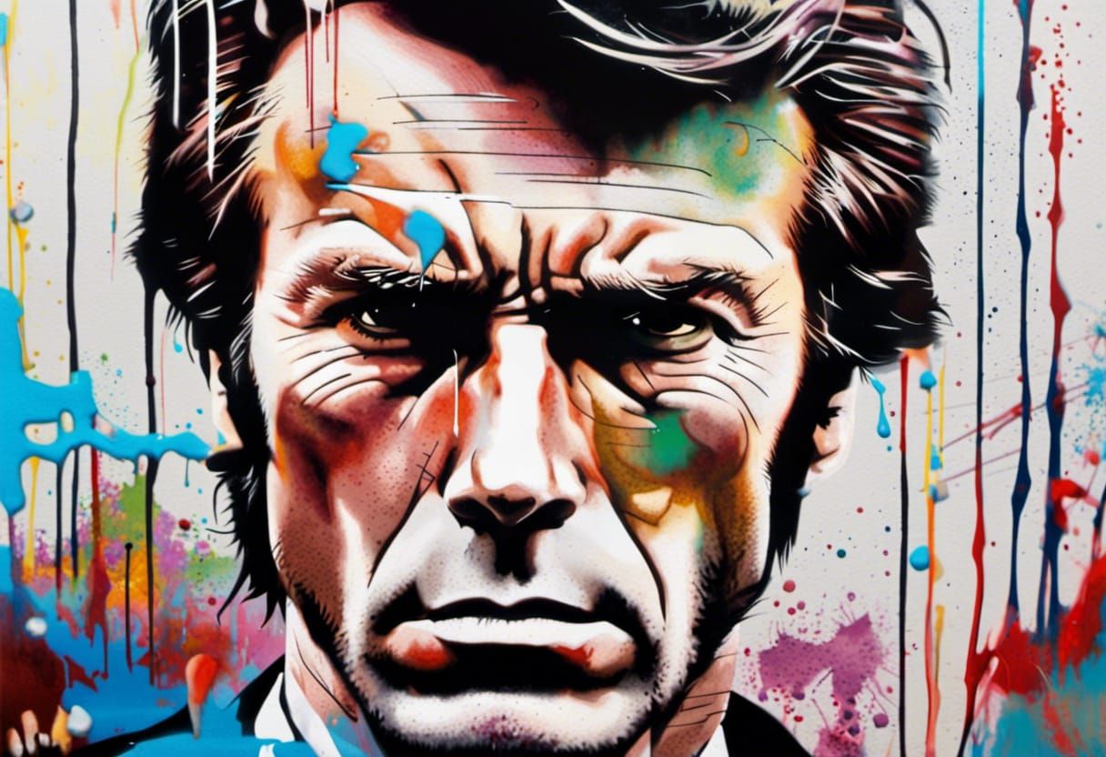 Clint Eastwood - AI Generated Artwork - NightCafe Creator