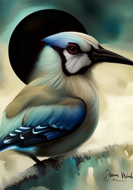 Cute Blue Jay! - AI Generated Artwork - NightCafe Creator