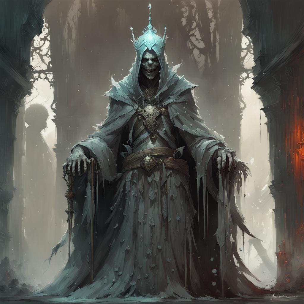 Ghostly Lich - AI Generated Artwork - NightCafe Creator