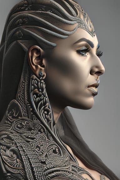 Beautiful gorgeous tattooed goddess Insanely HyperRealistic ...