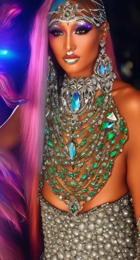 Gorgeous Exotic Goddess wearing jewelry that is Insanely  Ir...