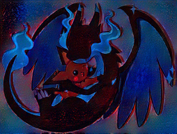 Pichu and Mega Charizard X