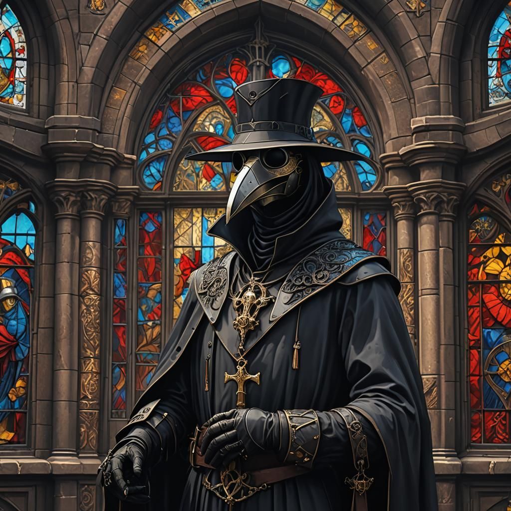 Plague doctor.  by @Sherkhal