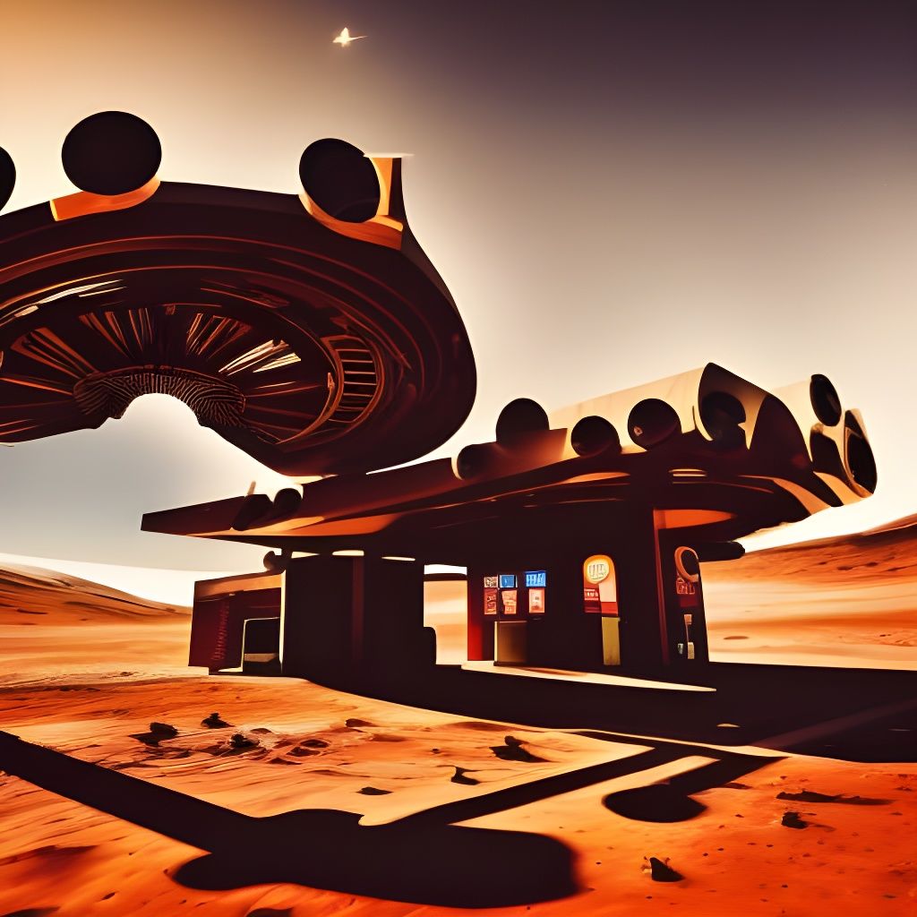 Gas station on Mars