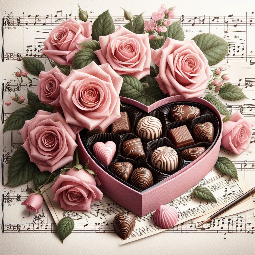 Roses et chocolats