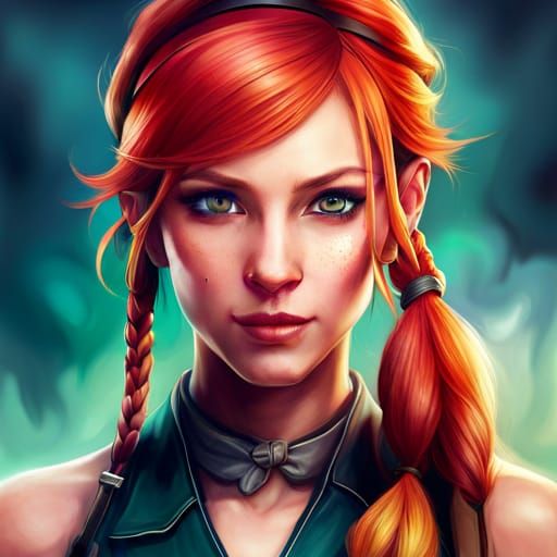 Pippi longstocking V1 - AI Generated Artwork - NightCafe Creator