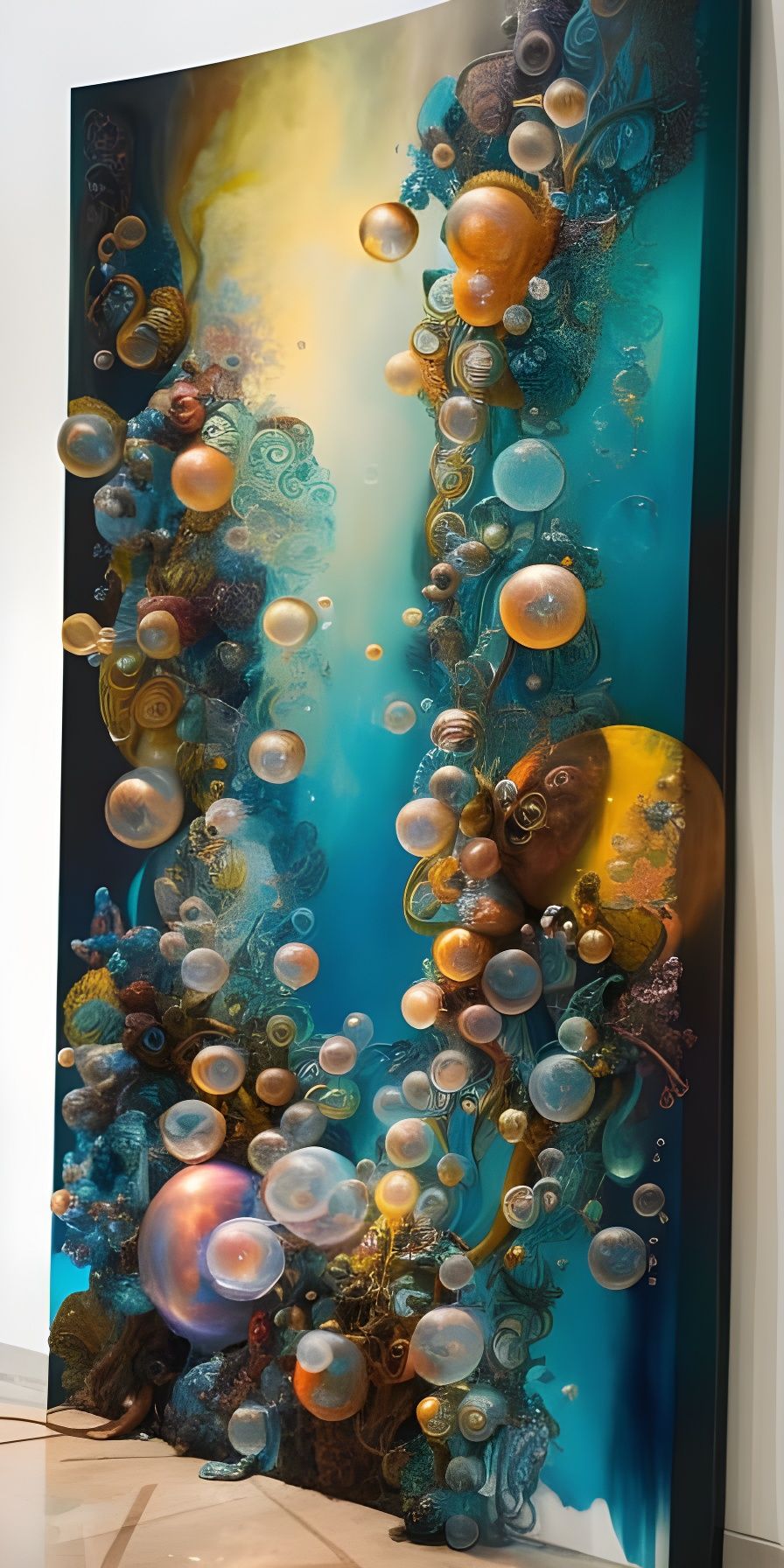 "Bubbles":   mixed media mayhem  by @Username_Already_Taken