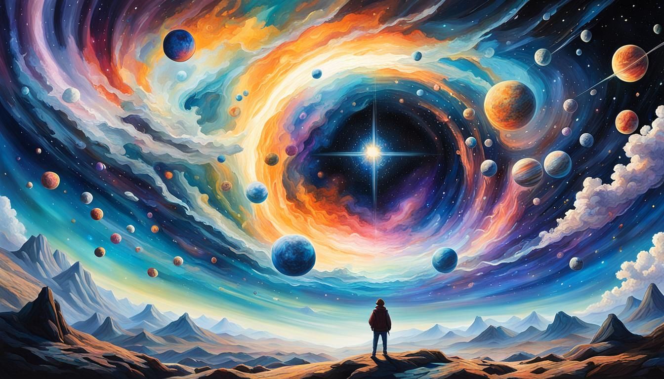 Artwork that conveys the sense of awe and wonder inspired by...