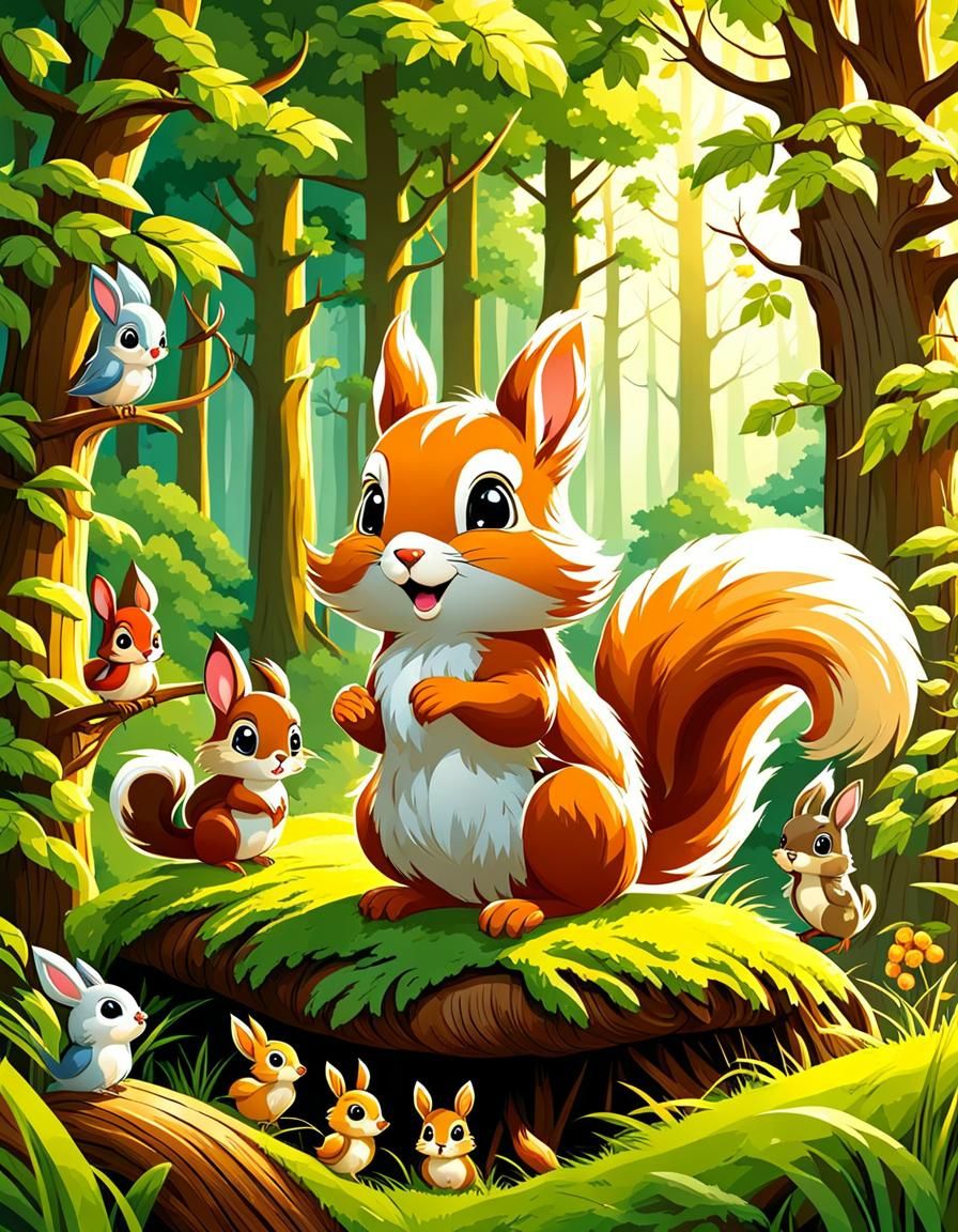 Woodland Animals - AI Generated Artwork - NightCafe Creator