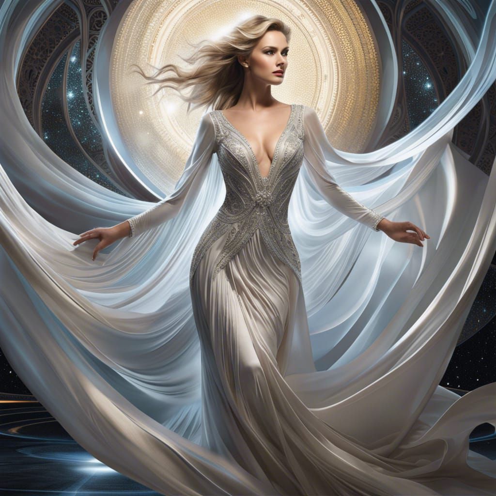 Woman in White - AI Generated Artwork - NightCafe Creator