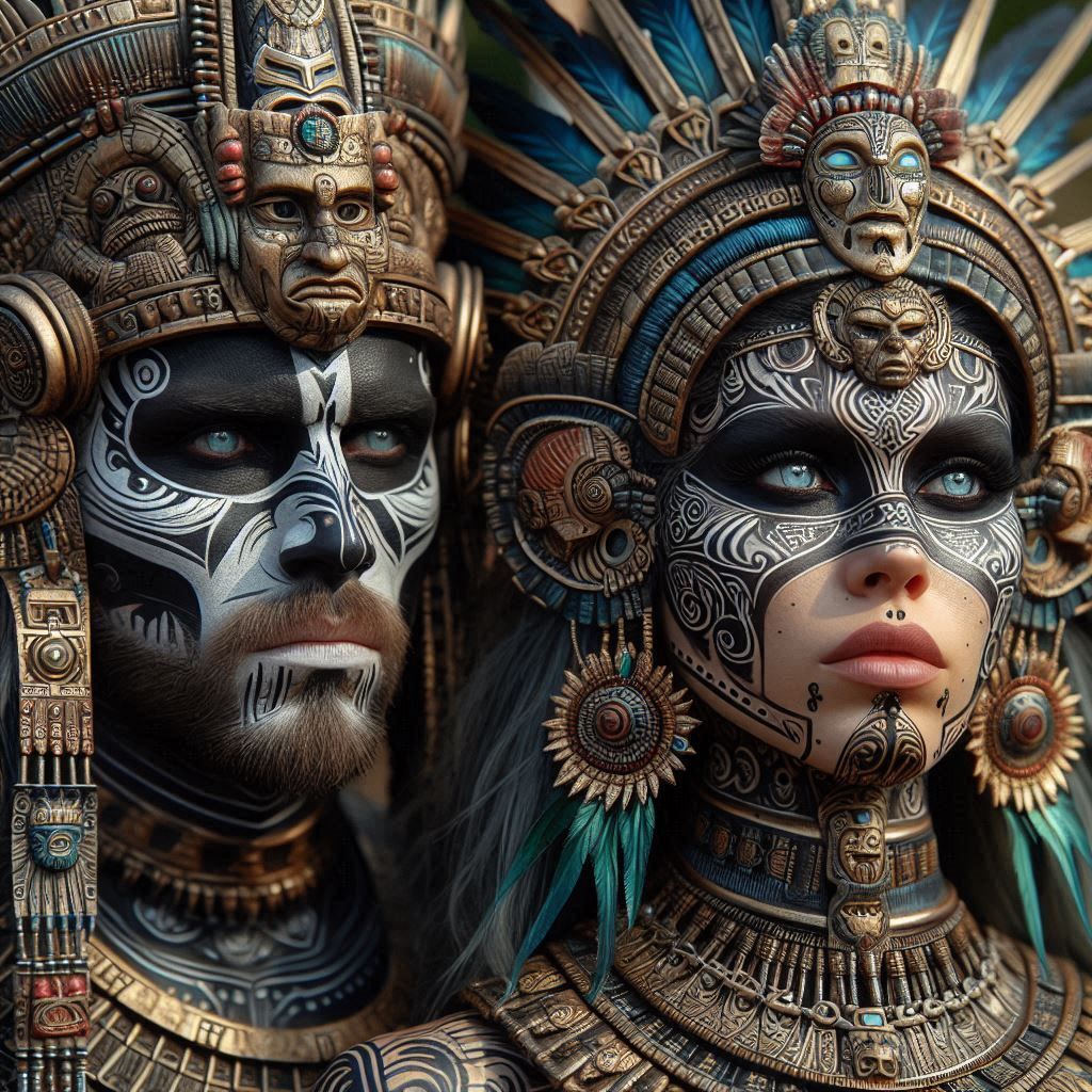 King & Queen Of The Mayan Kingdom