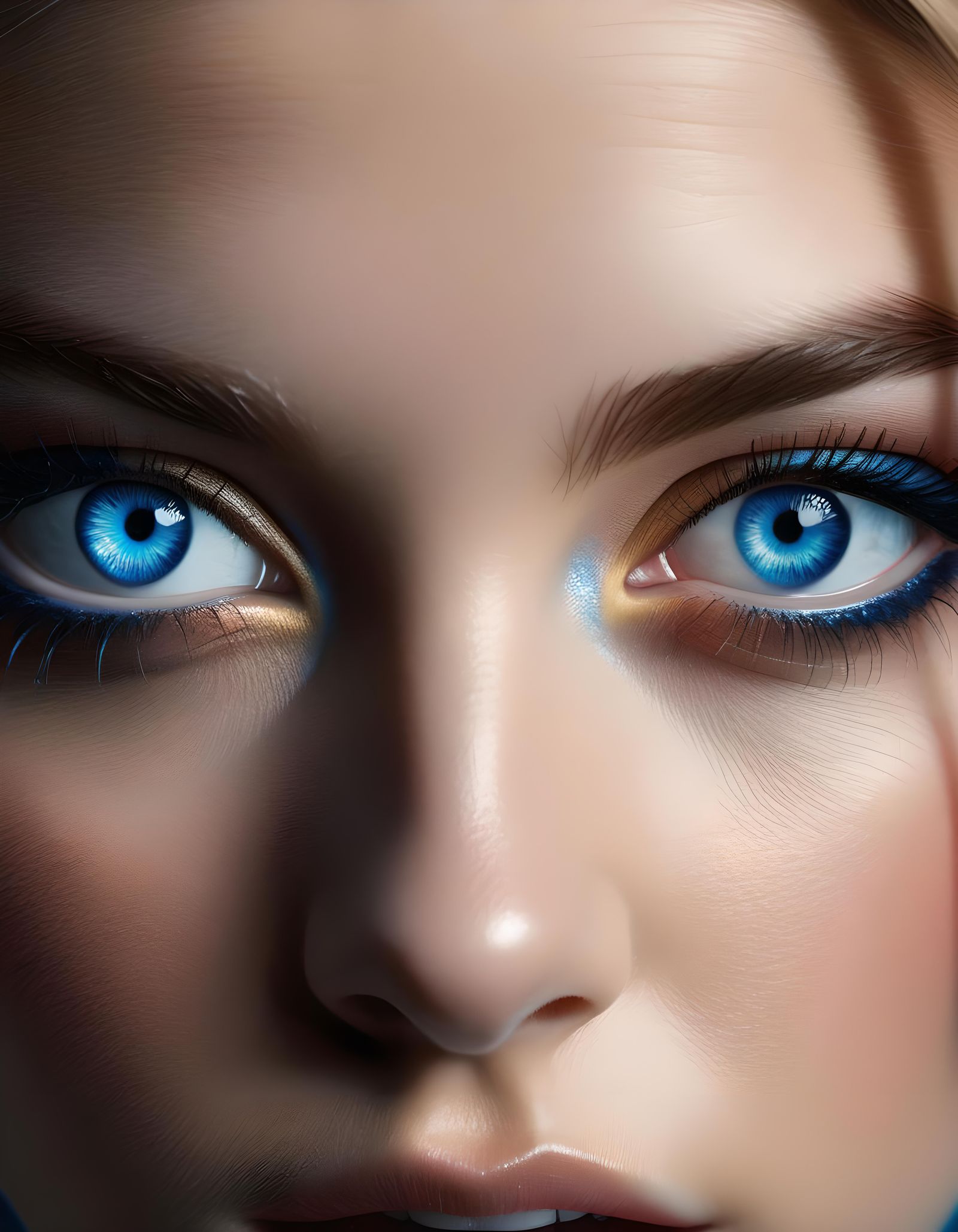 A Beautiful Pair Of Blue Eyes (NightCafe AI Art Facebook Gro...