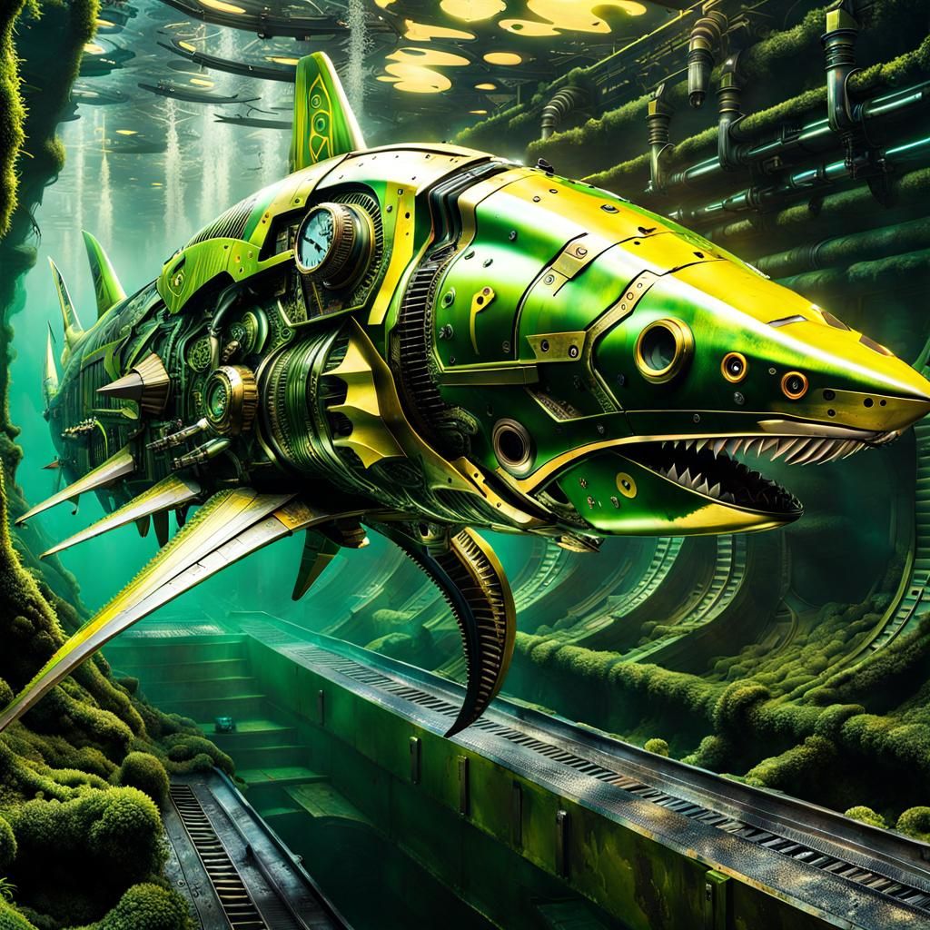 Robotic Shark-Shaped Prototype ⚙️🦈💫🈯 v7