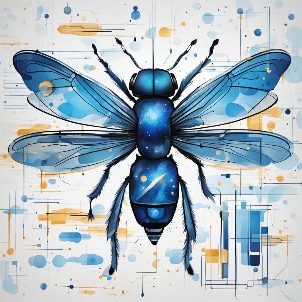 Project Blue Fly - AI Generated Artwork - NightCafe Creator