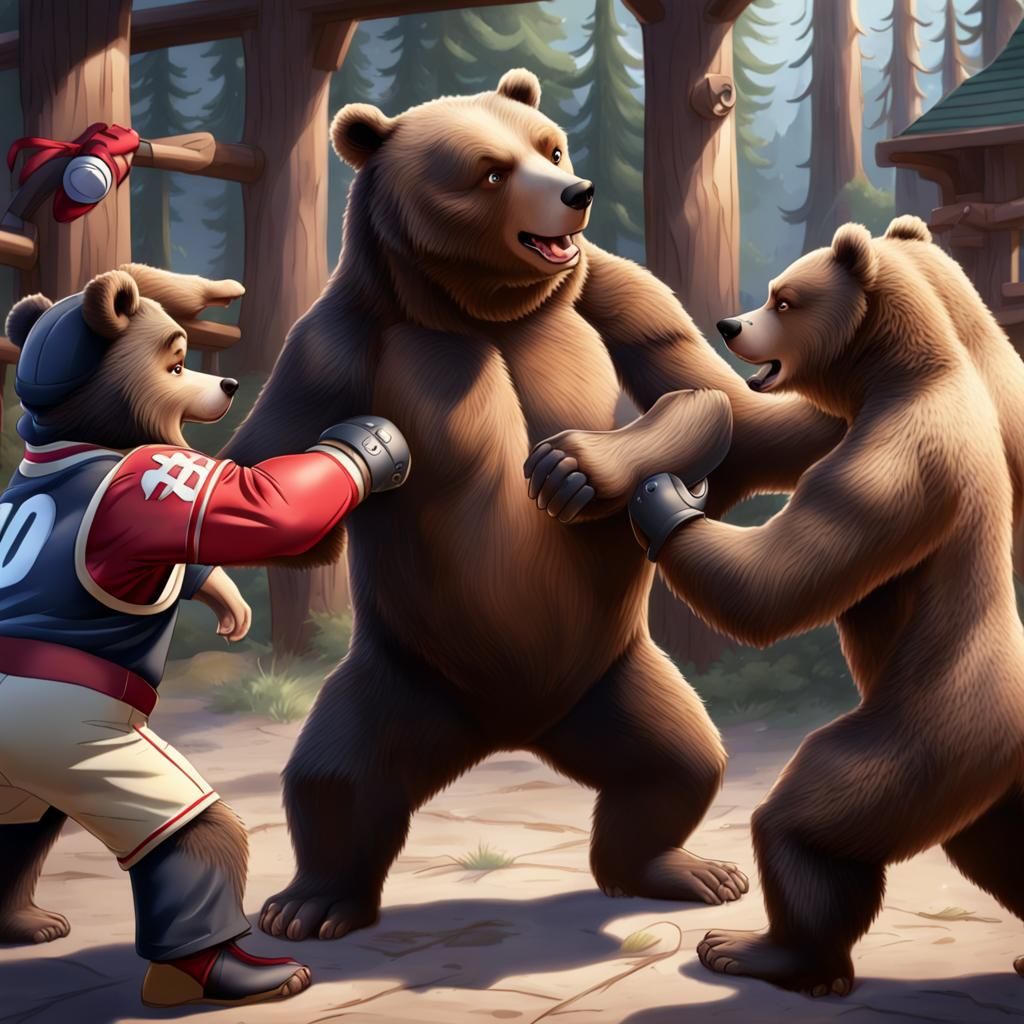 Fighting bears