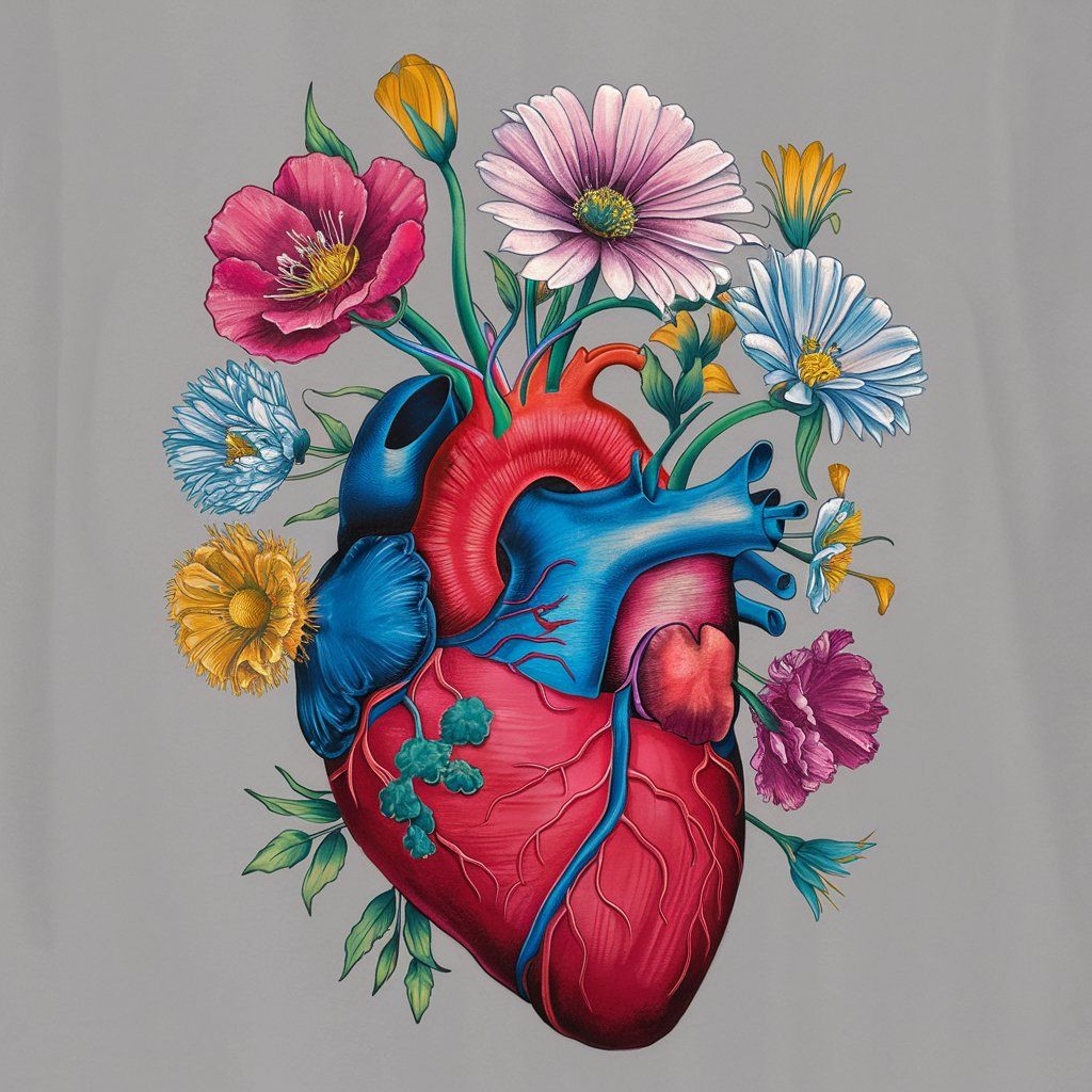 Flowery heart