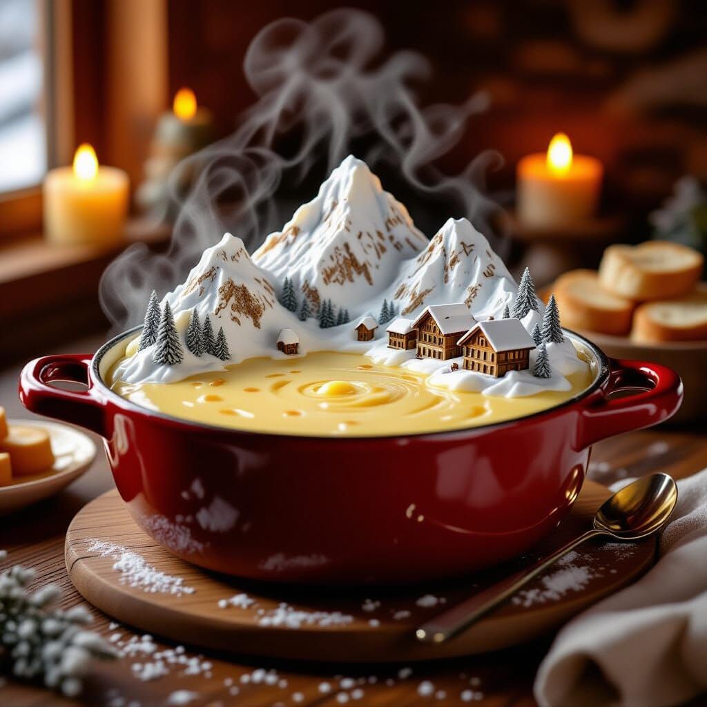 Swiss Alps fondue