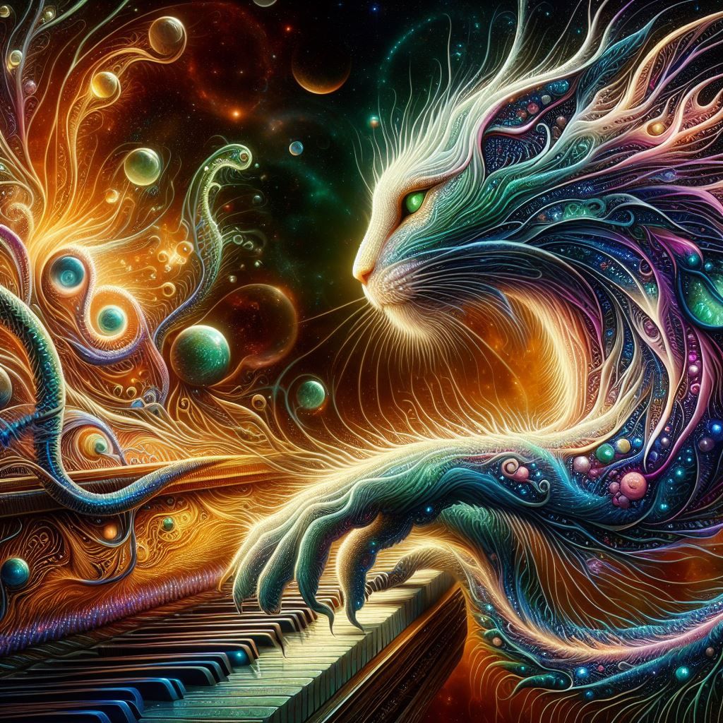 Panther On Piano!!!!