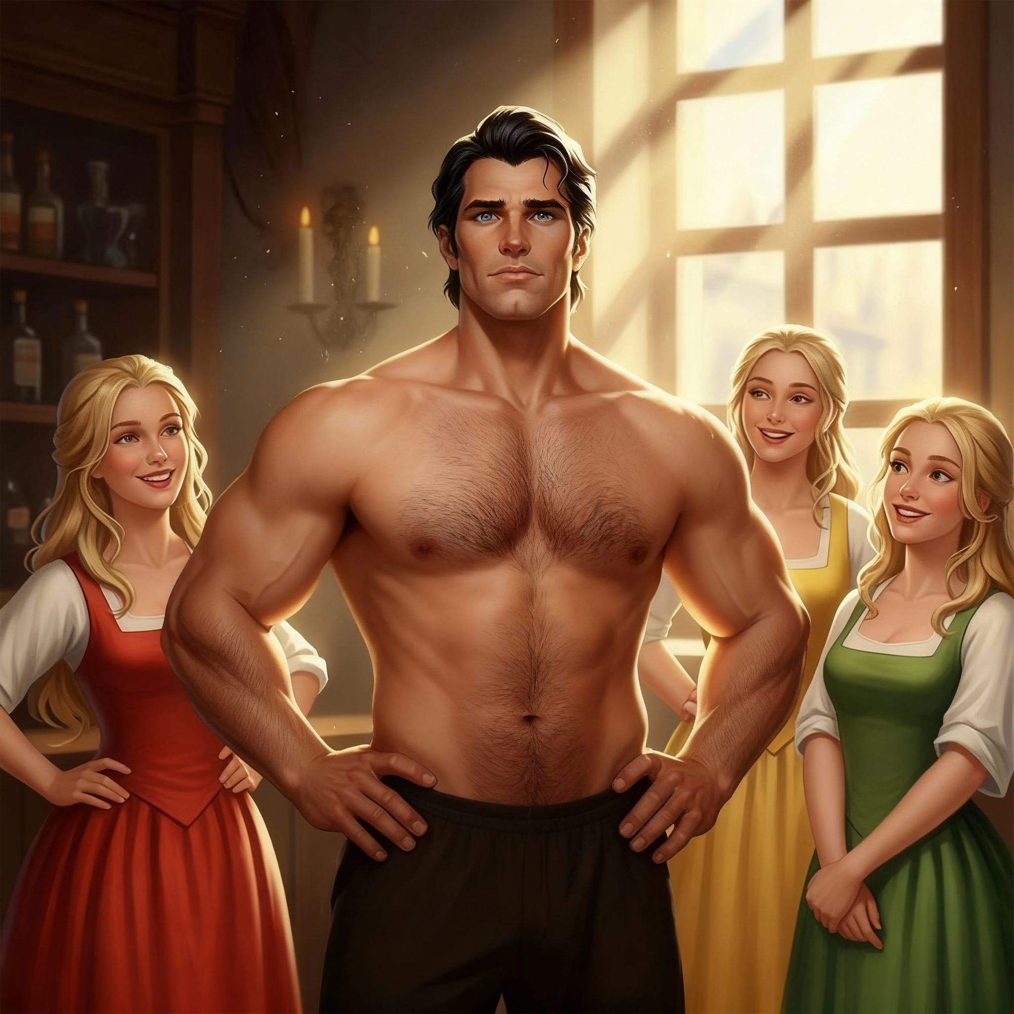 Gaston knows he's hot stuff