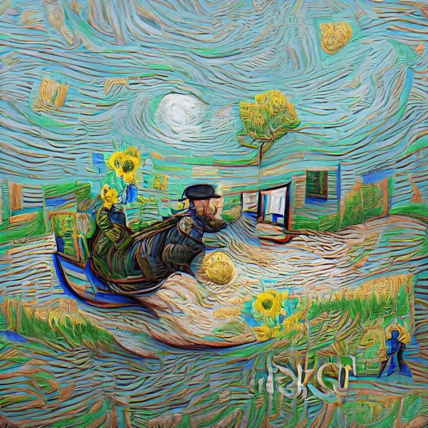 rich 8K 3D Van Gogh