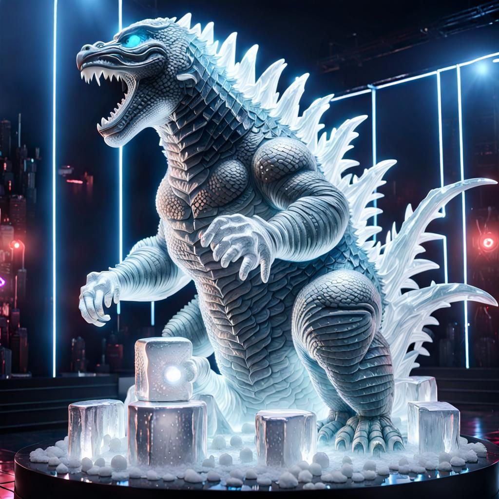 sculpted godzilla - AI Generated Artwork - NightCafe Creator