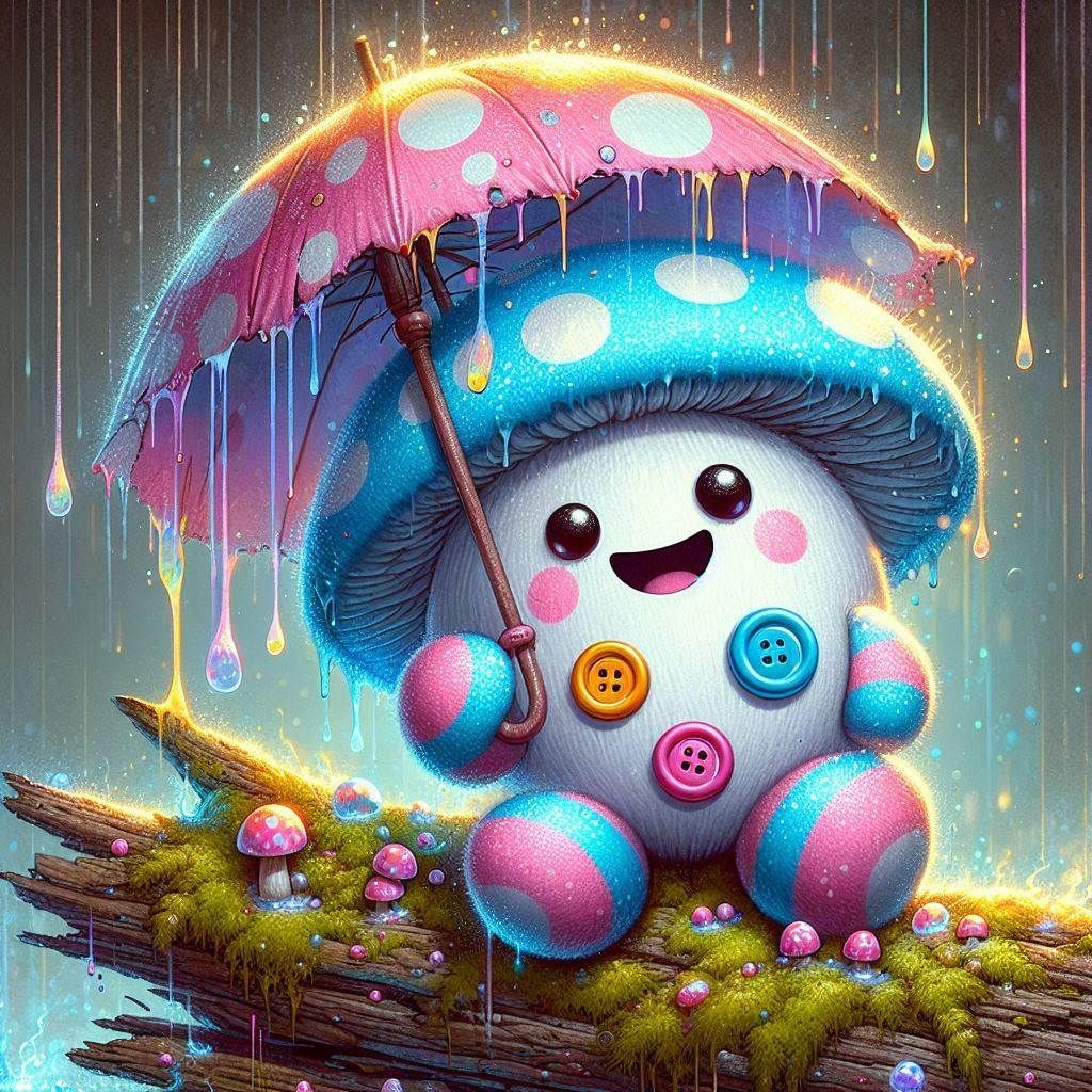 Fluffy mushroom spirit