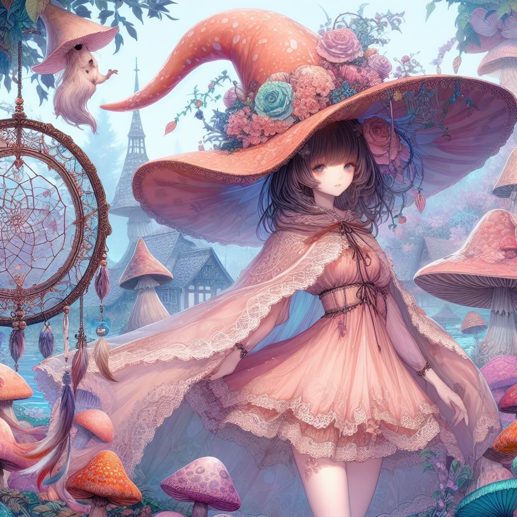 Dreamy Mushroom Witch