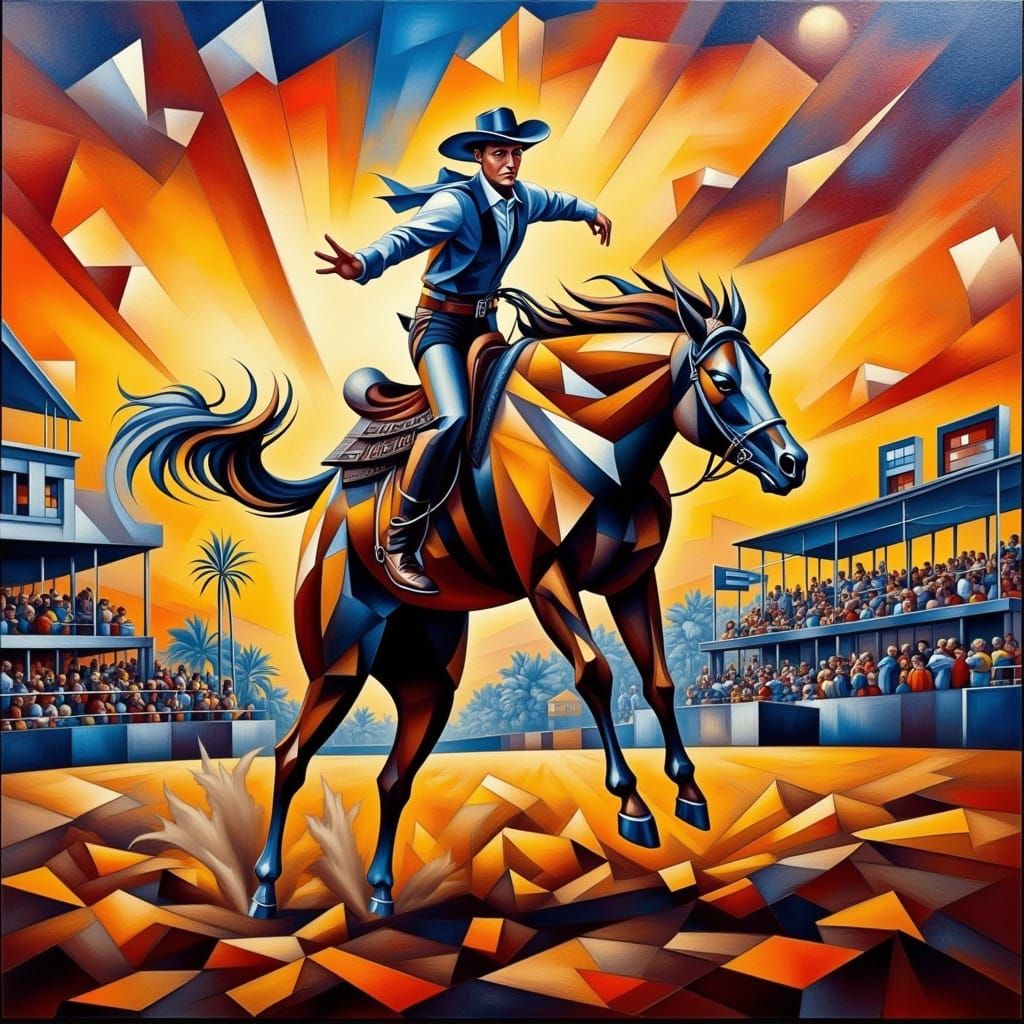 Picasso-Cubist rodeo