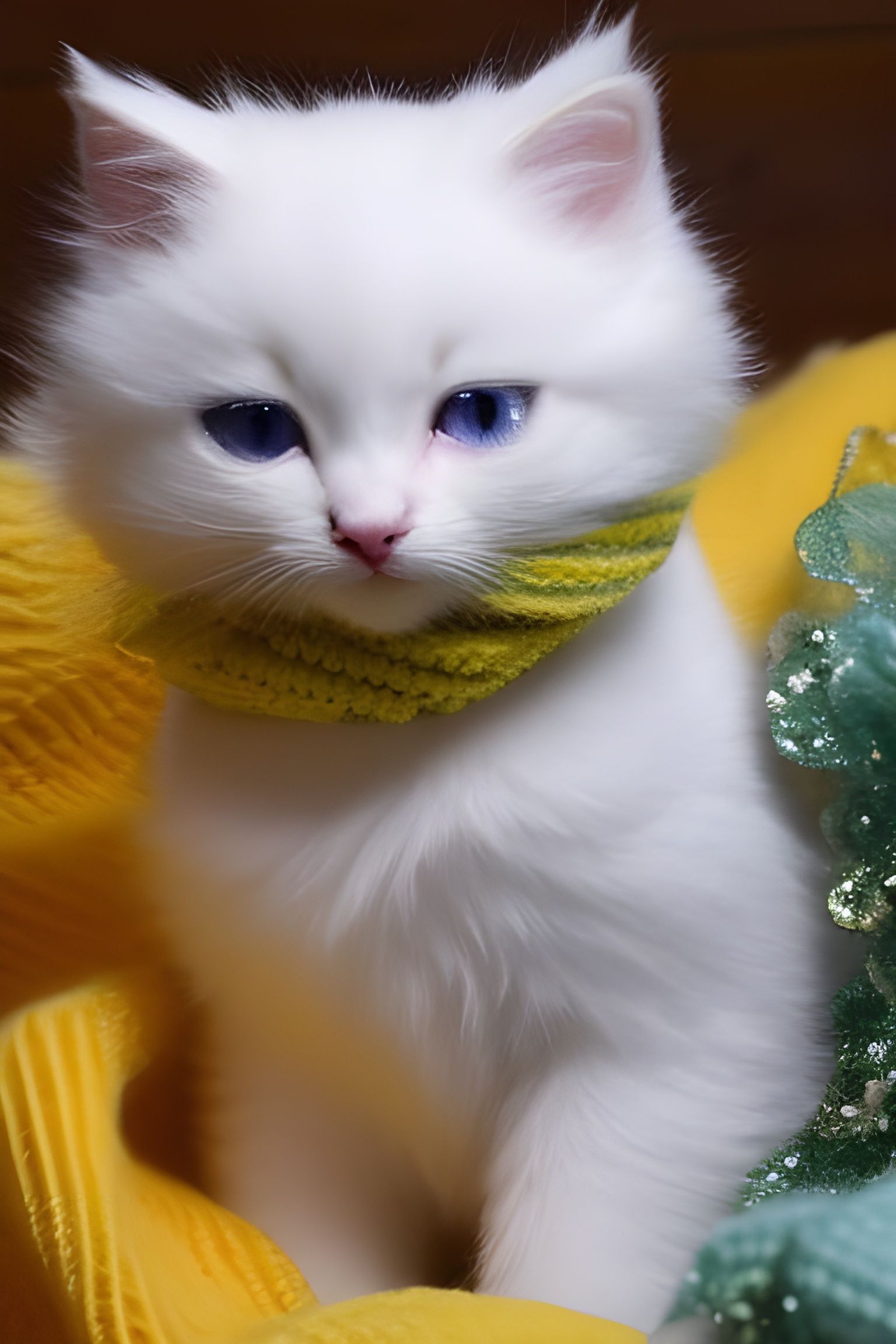 Cat with scarf