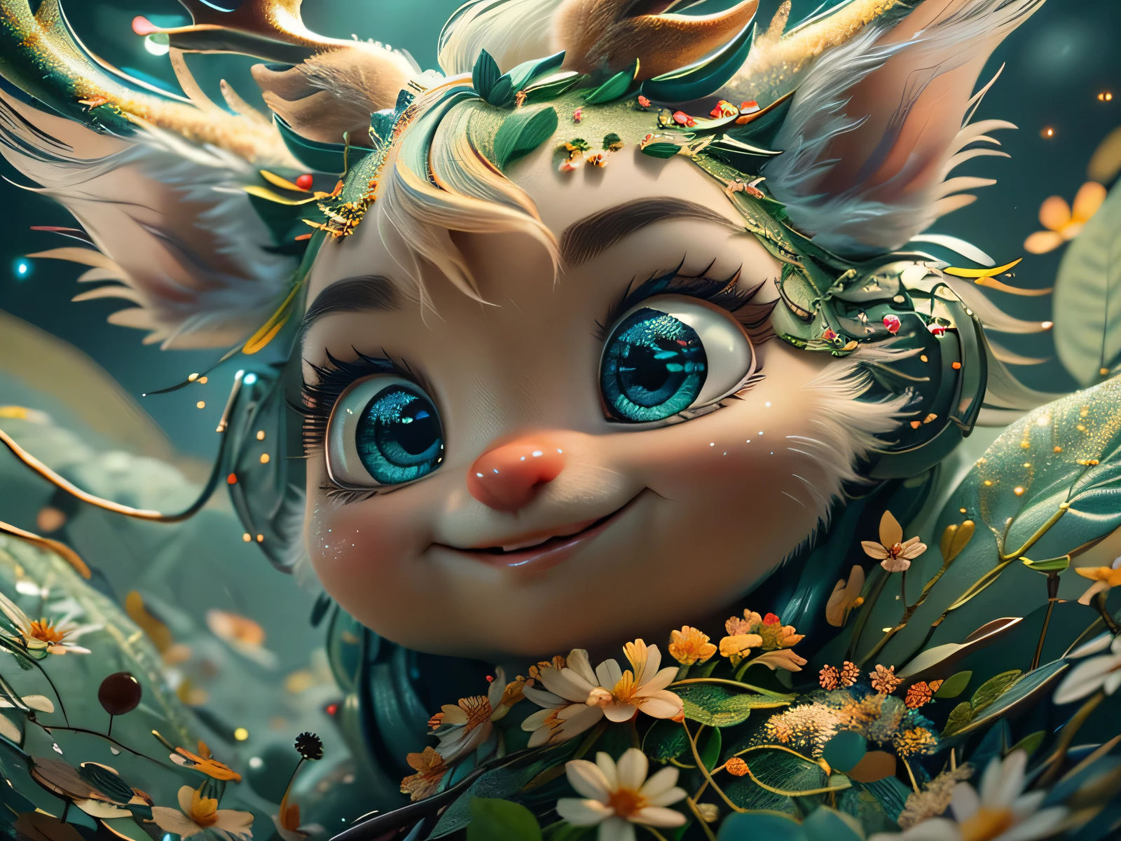 «little forest spirit fawn»  🌿🌼☘️