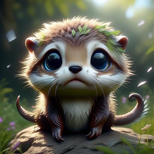 This Otter doesn't like water!!