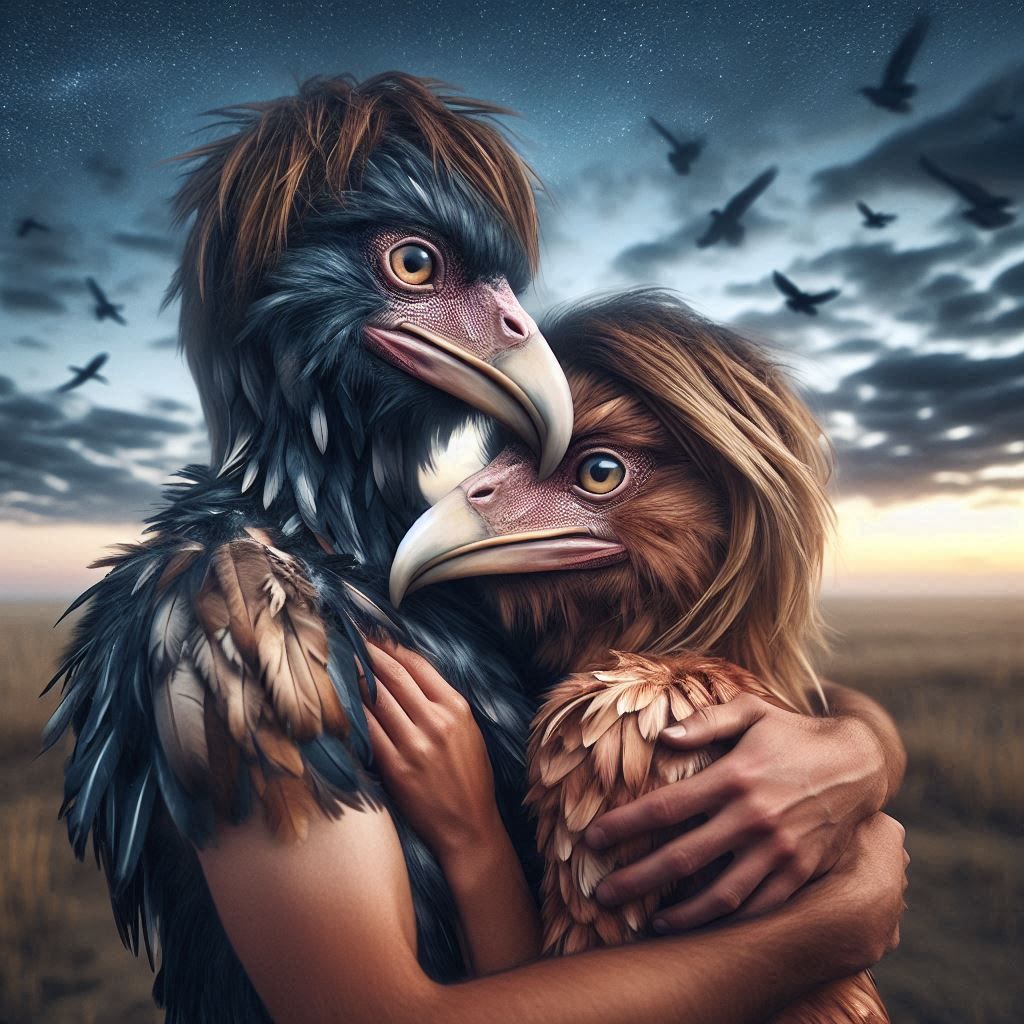 The people who transformed into birds.