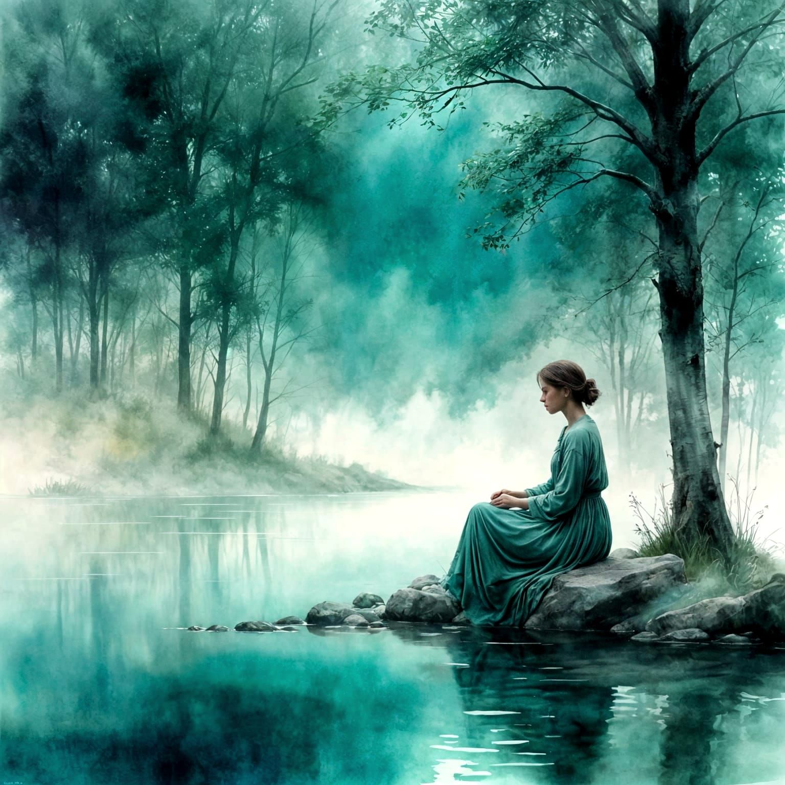 Waiting by the Water  by @sporeAngel