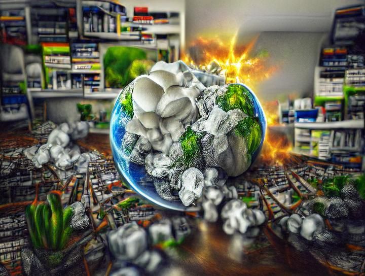 Melting Earth Pillow
