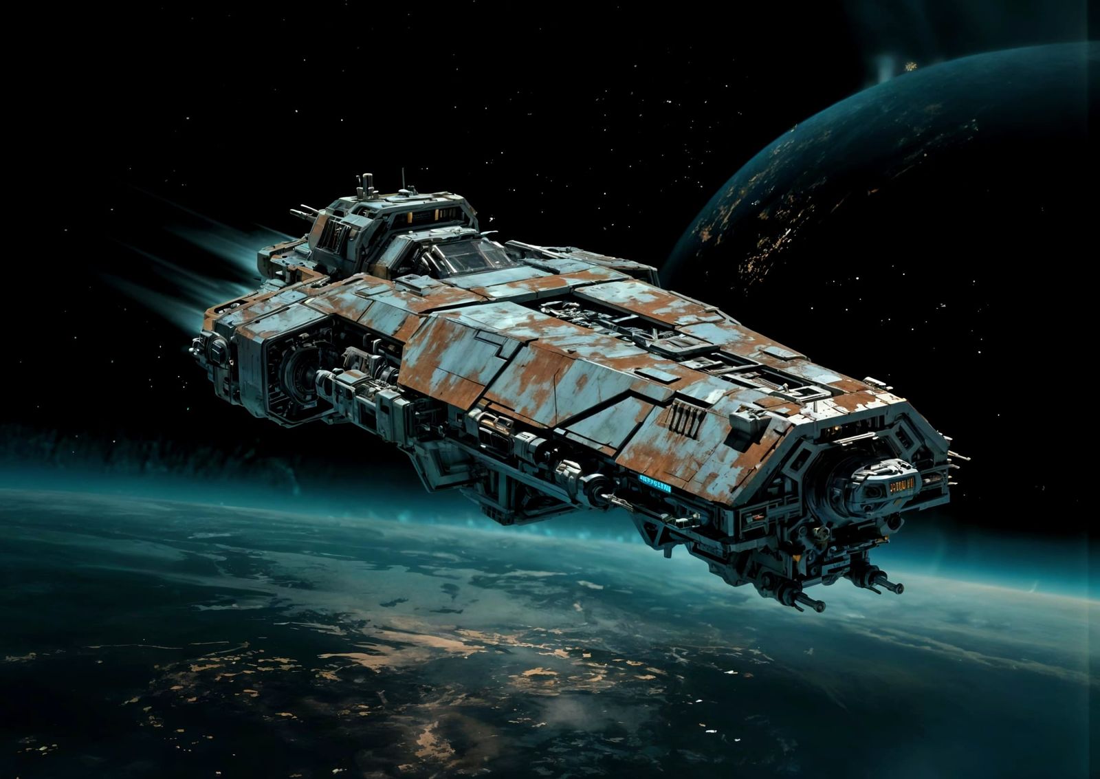 "Shadow Dart" - A Light Freighter Modified for Smuggling  by @Bubbles_Mac