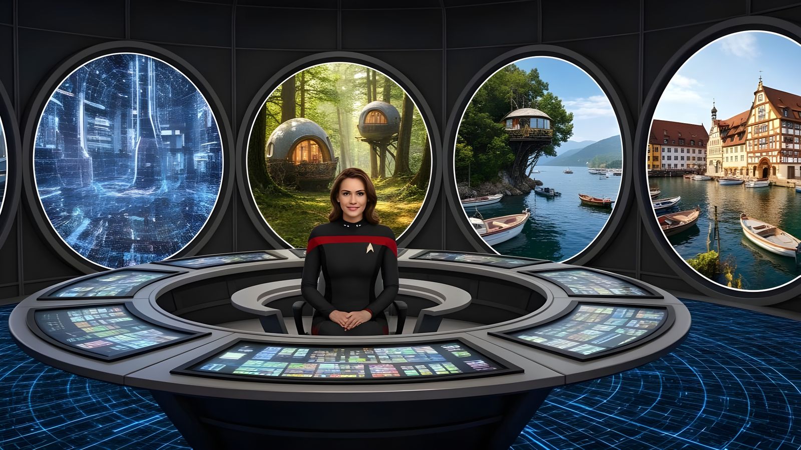 Portal Nexus Prime - NightCafe Destination, Please  by @Gary Murakami