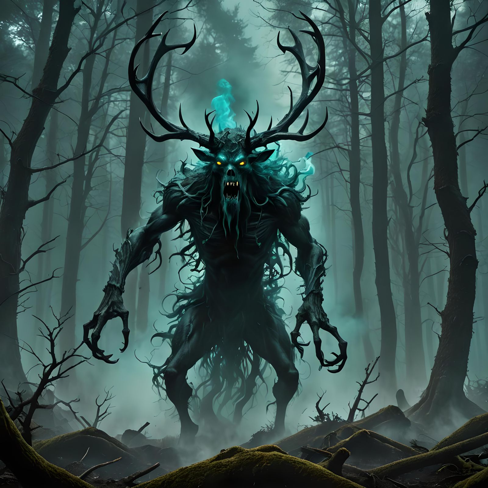 Fear the Wendigo (Demon series) - AI Generated Artwork - NightCafe Creator