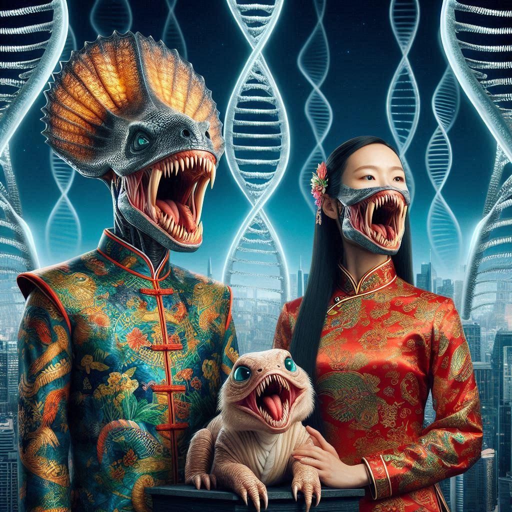 Reptile, Mileena, and the baby