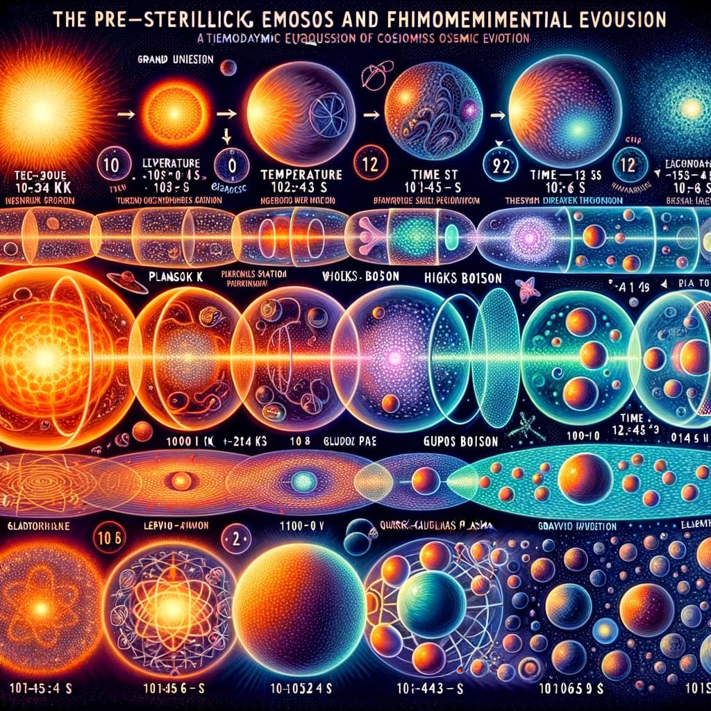 Cosmic Evolution Sequence in Vibrant Digital Art