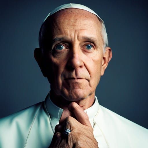 the pope
 Close-up portrait, color portrait, Linkedin profil...