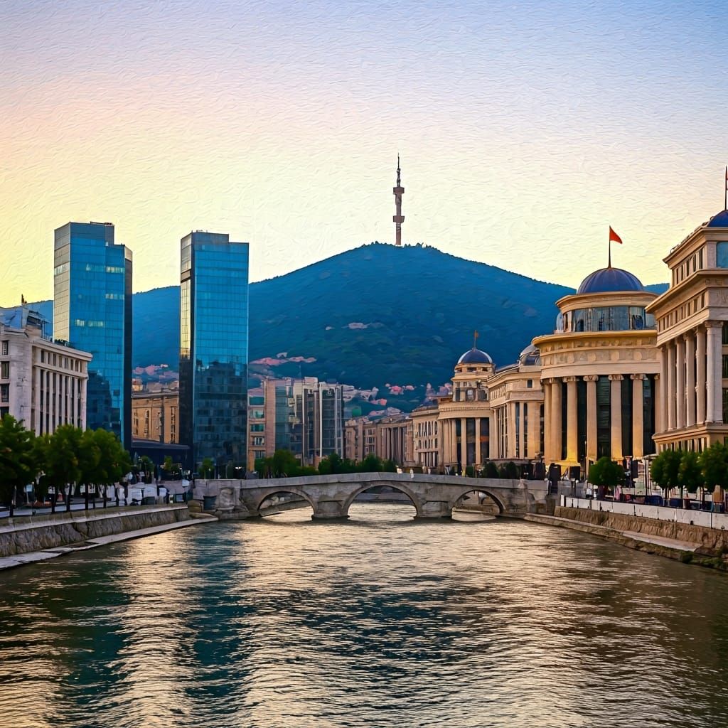 Skopje is the capital city of North Macedonia.  by @Umz