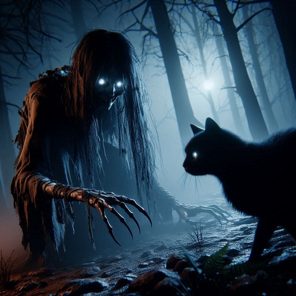 The witch and the cat