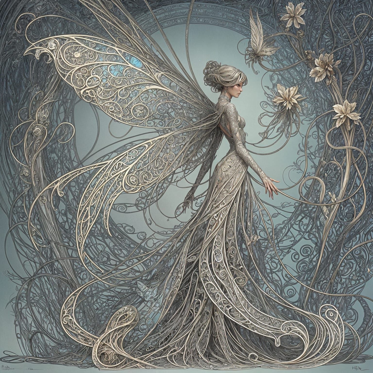 Art nouveau fairy