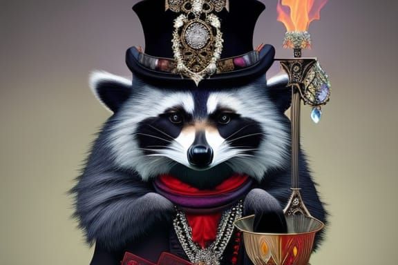 Rich Raccoon 1 - AI Generated Artwork - NightCafe Creator