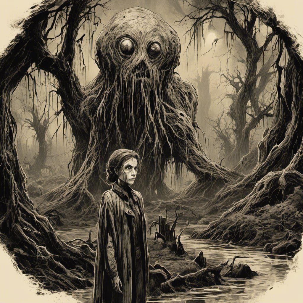 <lora:Macabre:1.0> <lora:pulpc:1.0> Anna Kendrick, 1950s sci...