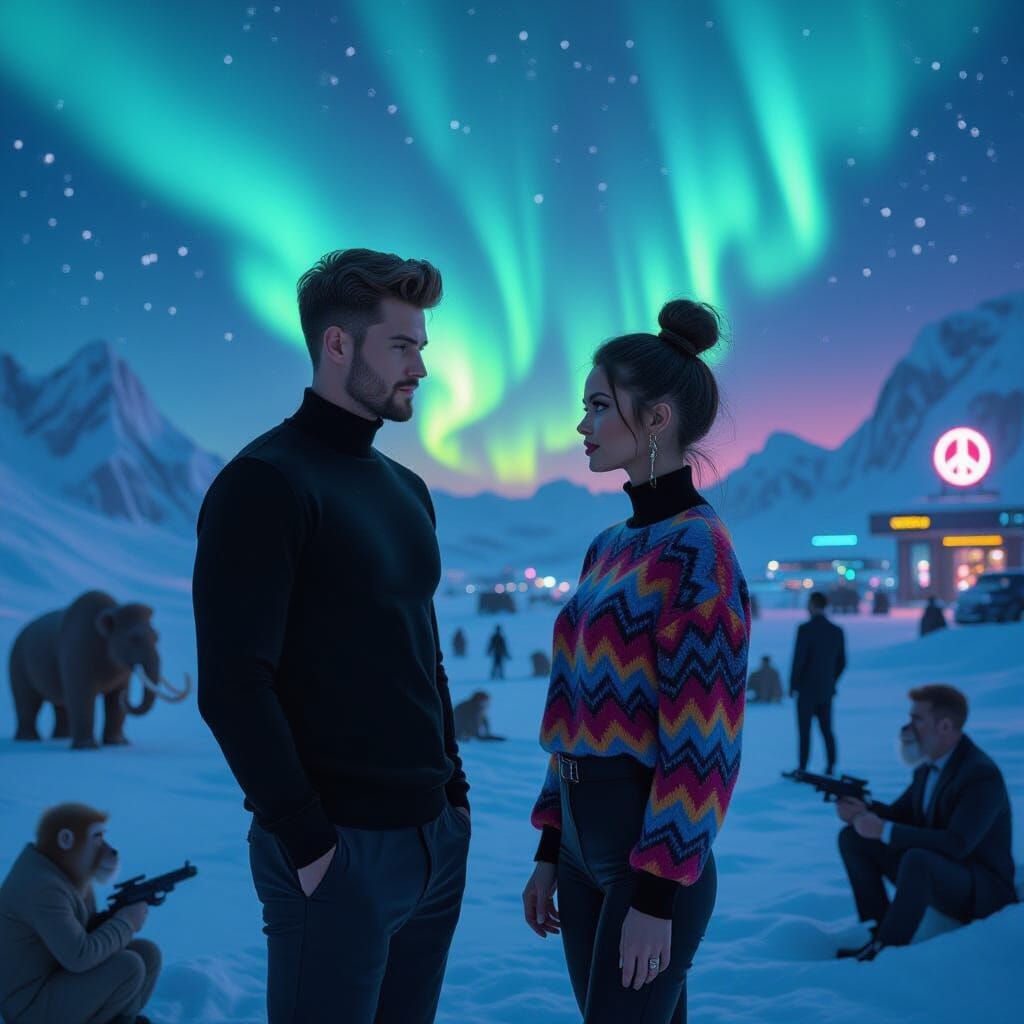 Star Trek protagonists visiting a resource dense planet more advanced than Earth to restock on provisions for an interstellar galactic adventure.